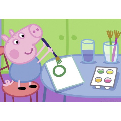 Ravensburger-09099 2 Puzzles - Peppa Pig