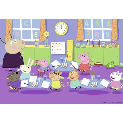 Ravensburger-09099 2 Puzzles - Peppa Pig