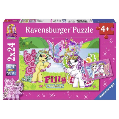 Ravensburger-09114 2 Puzzles - Filly Butterfly
