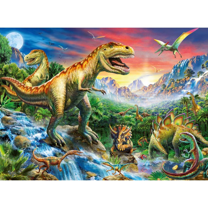 Puzzle Ravensburger-10665 Le Temps des Dinosaures