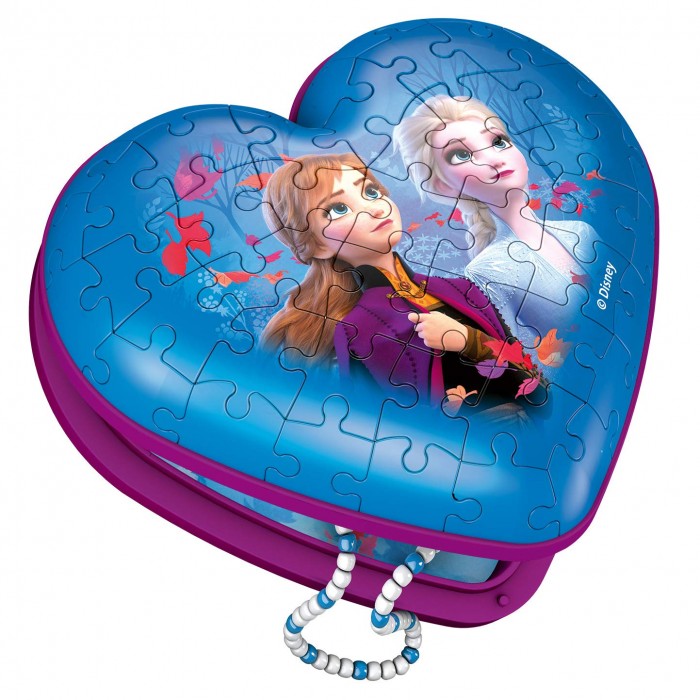 Puzzle 3D - Boite Coeur - La Reine des Neiges 2