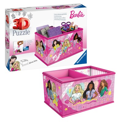 Ravensburger-11584 Puzzle 3D - Boite de Rangement - Barbie