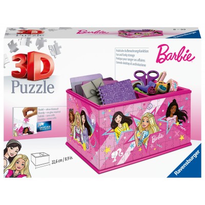 Ravensburger-11584 Puzzle 3D - Boite de Rangement - Barbie