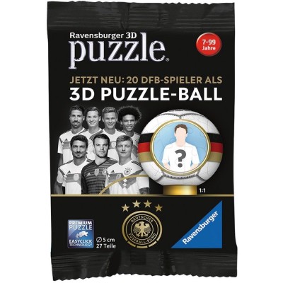 Ravensburger-11707 3D Puzzle Ball - Joueur de la Mannschaft - Modèle Surprise