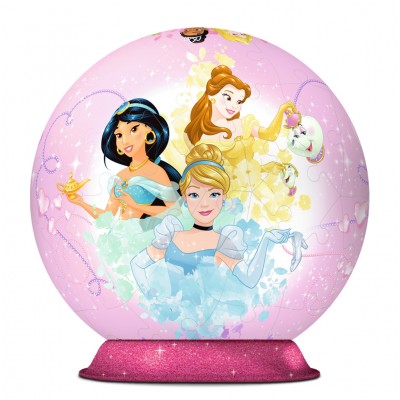 Ravensburger-11809 Puzzle Ball 3D - Disney Princess