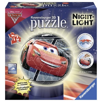 Ravensburger-11820 Puzzle 3D avec LED - Cars 3