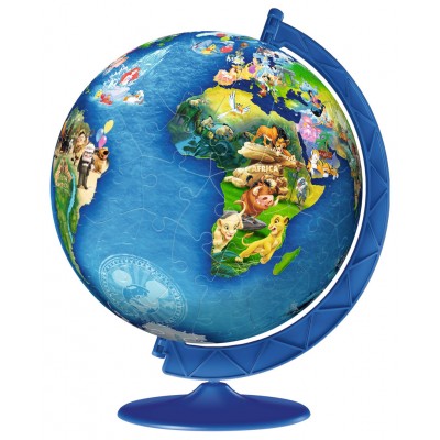 Ravensburger-12343 Puzzle 3D - Disney Globe
