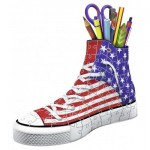  Ravensburger-12549 Puzzle 3D - Pot à Crayons - Sneaker American