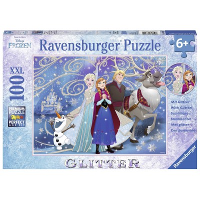 Puzzle Ravensburger-13610 Pièces XXL - La Reine des Neiges - Pièces éteincelantes