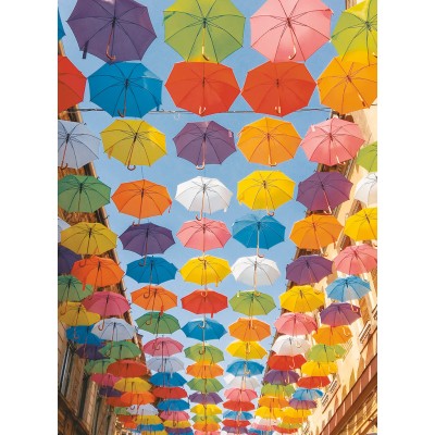 Puzzle Ravensburger-14765 Parapluies Colorés
