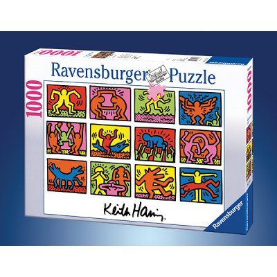 Puzzle Ravensburger-15615 Keith Haring : Rétrospective