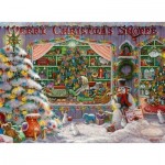 Puzzle  Ravensburger-16534 Merry Christmas Shoppe