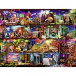 Puzzle  Ravensburger-16685 Aimee Stewart: Le Monde des Livres