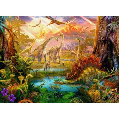 Puzzle Ravensburger-16983 Pays des Dinosaures