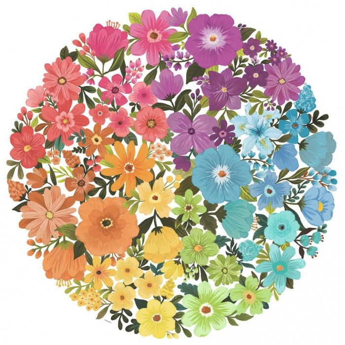 Puzzle  Ravensburger-17167 Circle of Colors - Fleurs