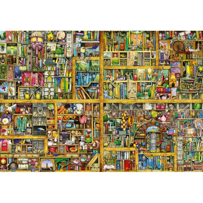 Puzzle Ravensburger-17825 Colin Thompson: Bibliothèque Magique
