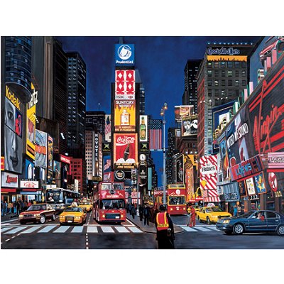 Puzzle Ravensburger-19208 Times Squares, New York City