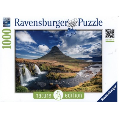 Puzzle Ravensburger-19539 Nature Edition N°4 : Cascade de Kirkjufell, Islande