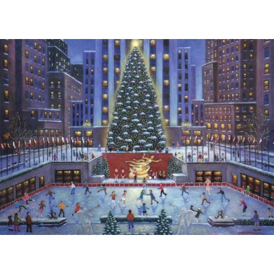 Puzzle Ravensburger-19563 Noël à New-York