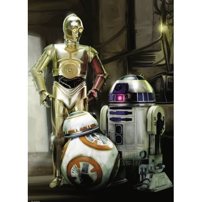 Puzzle Ravensburger-19779 Star Wars - C-3PO, R2-D2 & BB-8