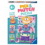   3 Puzzles - Mix & Match Robot