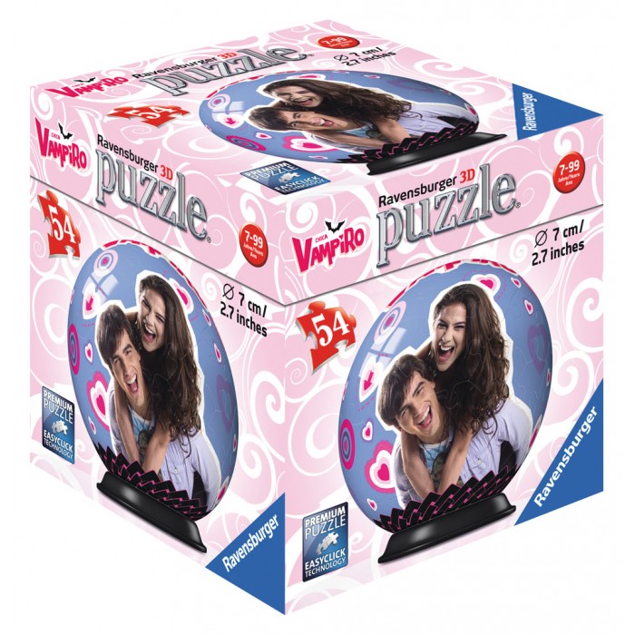 Ravensburger-79784-11918-02 Puzzle Ball 3D - Chica Vampiro
