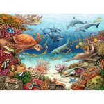 Puzzle   Pièces XXL - WWW - Animaux marins au récif corallien