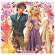 Puzzle 3 x 49 Pièces - Princesse Raiponce et Flynn Rider