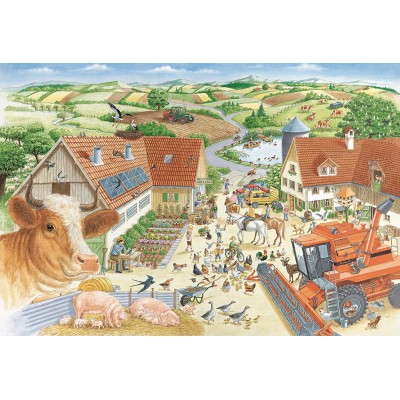 Puzzle Schmidt-Spiele-56291 Entdecke den Bauernhof (en Allemand)