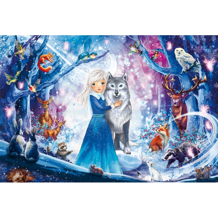 Puzzle  Schmidt-Spiele-56386 La Princesse dans la Forêt d'Hiver