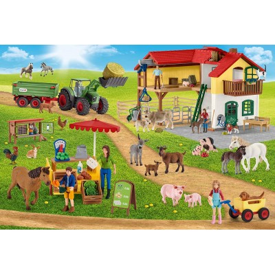 Puzzle Schmidt-Spiele-56404 Farm World