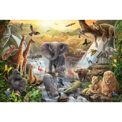 Puzzle Schmidt-Spiele-56454 Animaux en Afrique