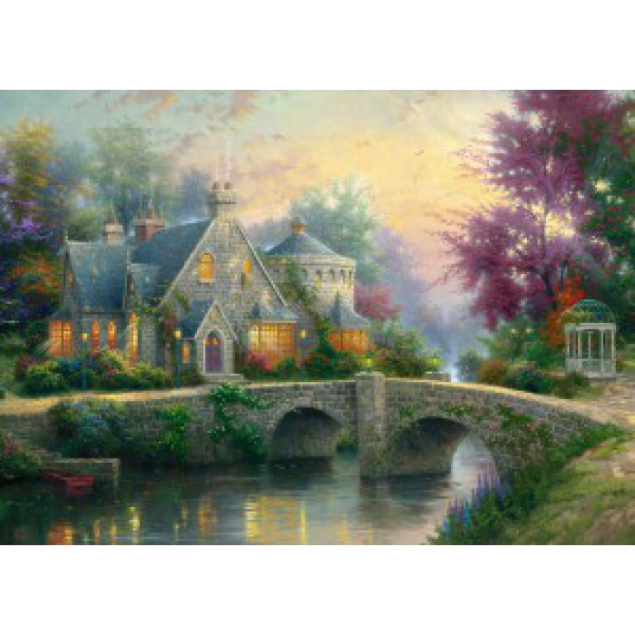 Puzzle  Schmidt-Spiele-57463 Thomas Kinkade : Crépuscule