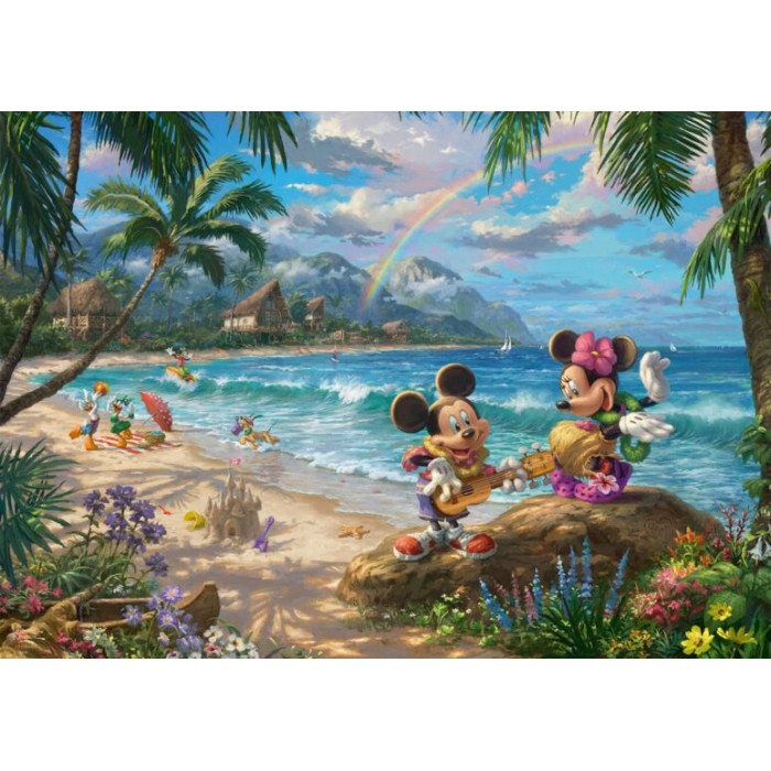Mickey et Minnie sur Hawaii