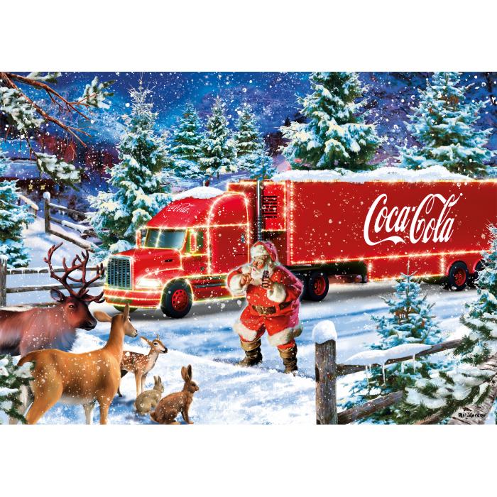 Puzzle  Schmidt-Spiele-57598 Coca Cola - Camion de Noel