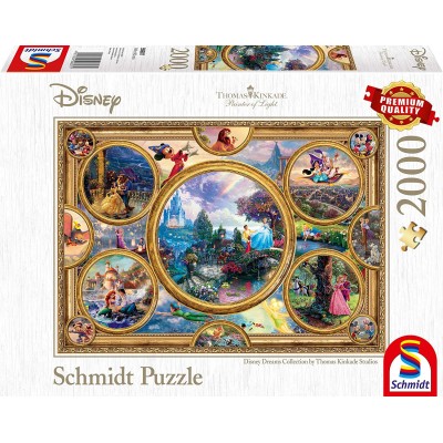 Puzzle Schmidt-Spiele-59607 Thomas Kinkade - Disney Dreams Collection