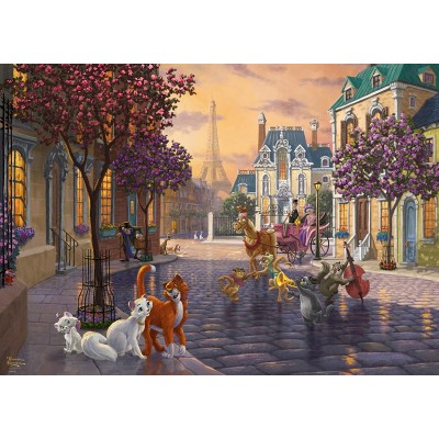 Puzzle Schmidt-Spiele-59690 Thomas Kinkade - Disney - Les Aristochats