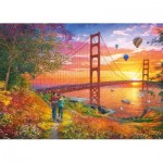 Puzzle  Schmidt-Spiele-59773 Promenade vers le pont du Golden Gate