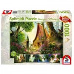 Puzzle  Schmidt-Spiele-59909 Georgia Fellenberg - Cottage dans la Clairière