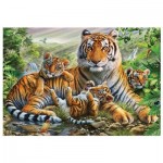 Puzzle   Famille de Tigres