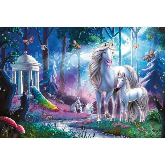 Puzzle   La Licorne et son Poulain