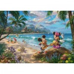 Puzzle   Mickey et Minnie sur Hawaii