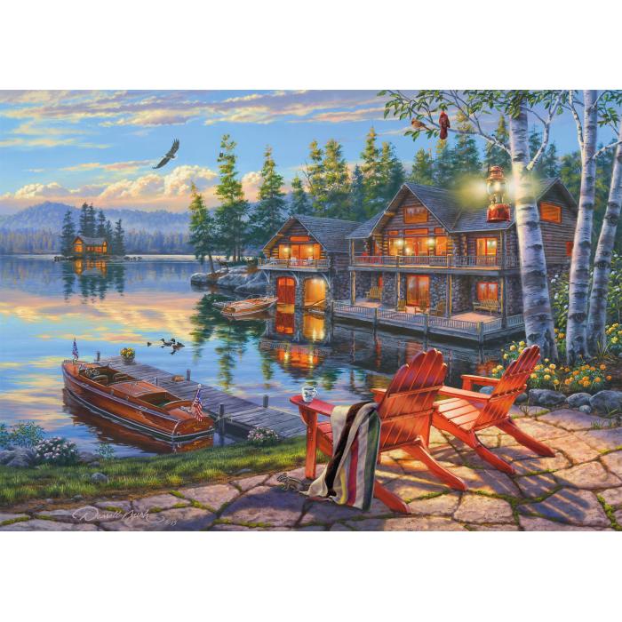 Puzzle   Sur les Rives du Lac Loon, New York