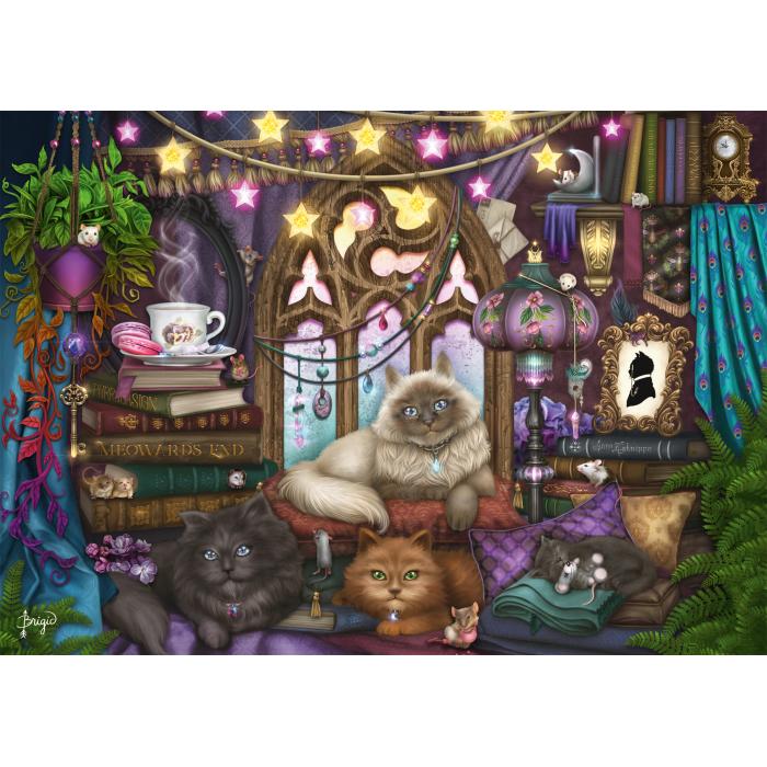 Puzzle   Thé d'après Midi avec des Chats