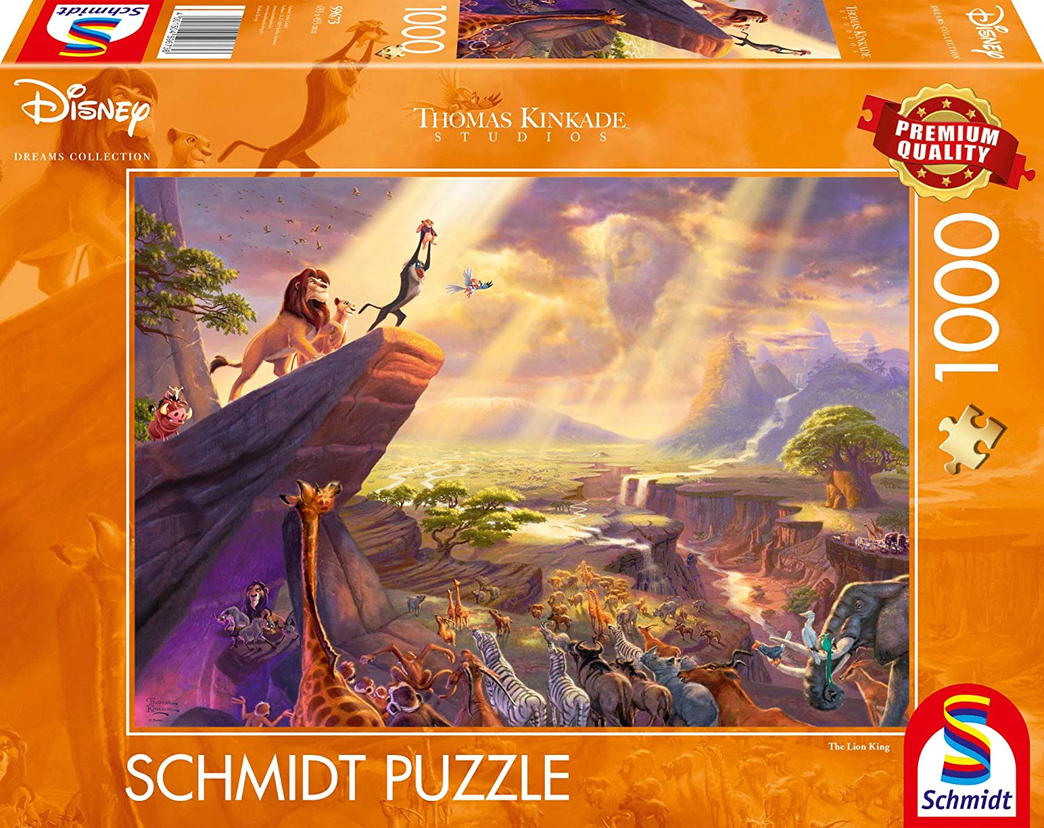 Schmidt Spiele Puzzle - Lady and the Tramp - Thomas Kinkade, 1000 pieces -  Playpolis