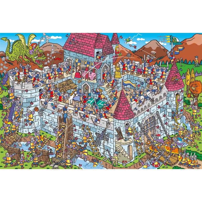 Puzzle   Vue sur le Château des Chevaliers