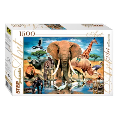 Puzzle Step-Puzzle-83042 Animaux Sauvages Africains