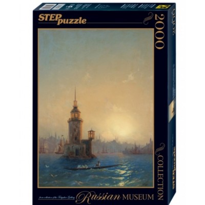 Puzzle Step-Puzzle-84202 Russian Museum - Ivan Aivazovsky - View of Leandrovsk tower in Constantinople