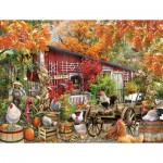 Puzzle  Sunsout-34871 Pièces XXL - Barnyard Chickens