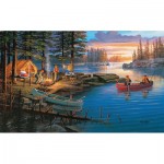 Puzzle  Sunsout-39954 Pièces XXL - Souvenirs du Feu de Camp
